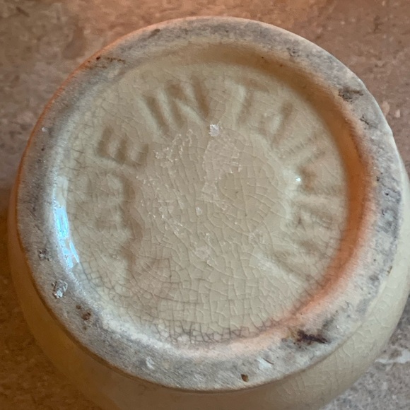 1970's Brown Glaze Wheat Flower Taiwan Stoneware Small Vase - Picture 3 of 7